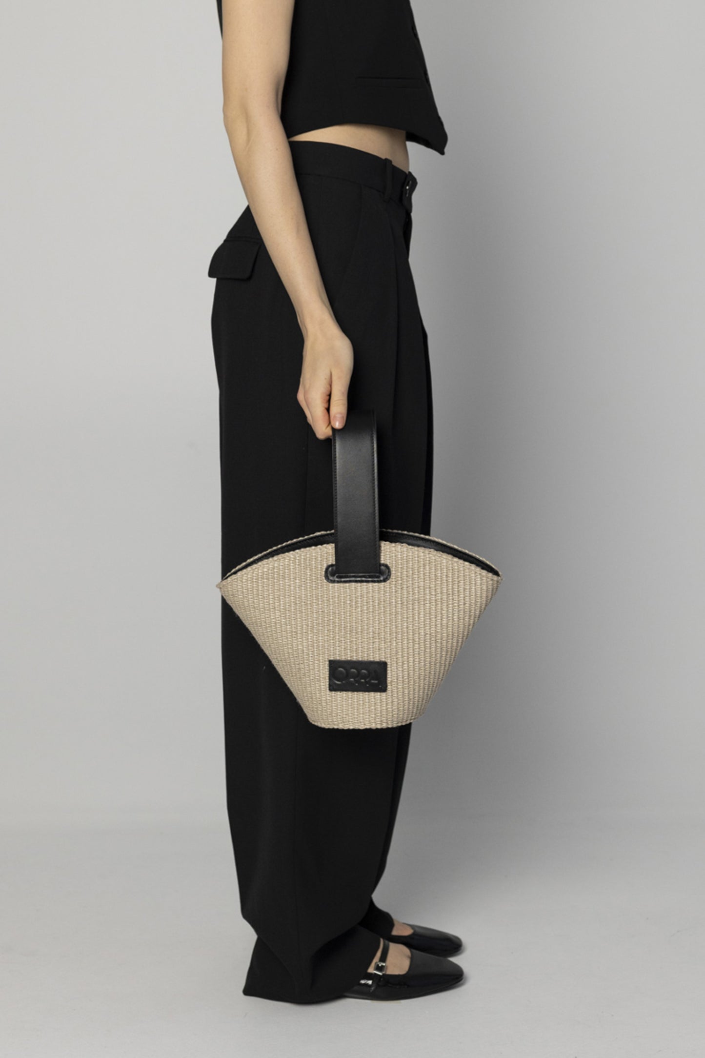 Anasinthesis Raffia Beige Handbag