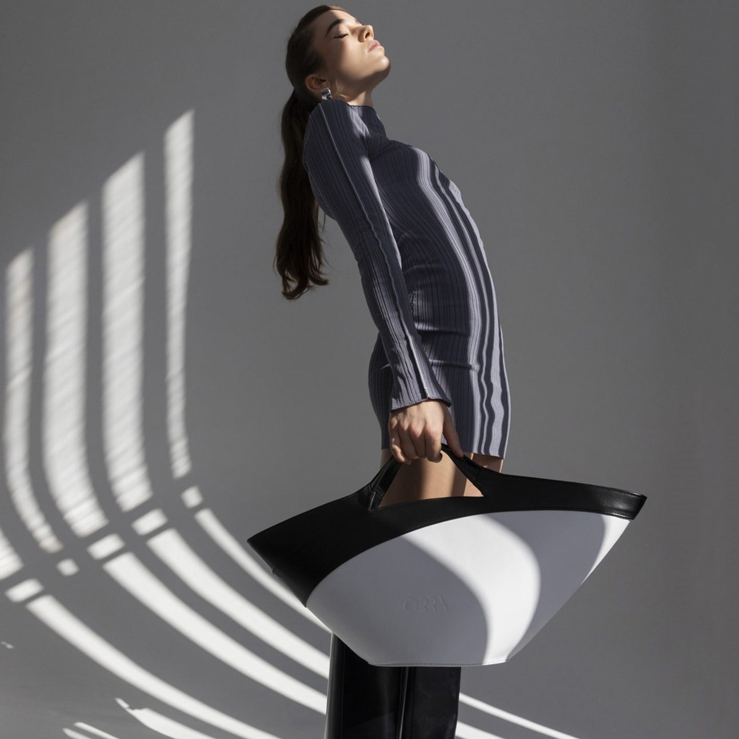 Andromachi White Leather Handbag