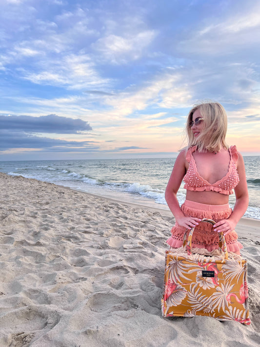 Isla Yellow Tote Handbag