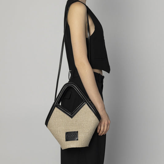 Amalia Raffia Beige Handbag