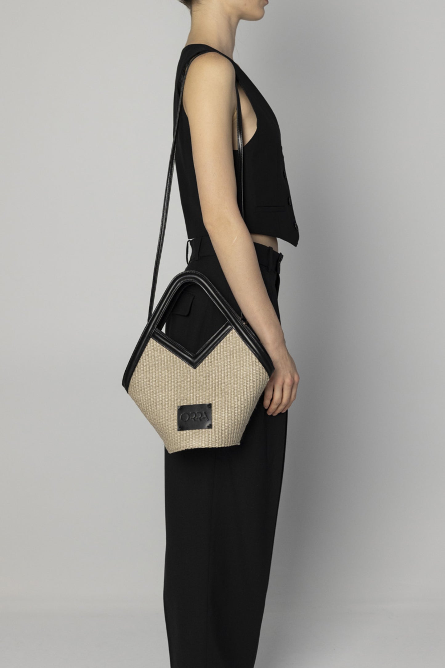 Amalia Raffia Beige Handbag