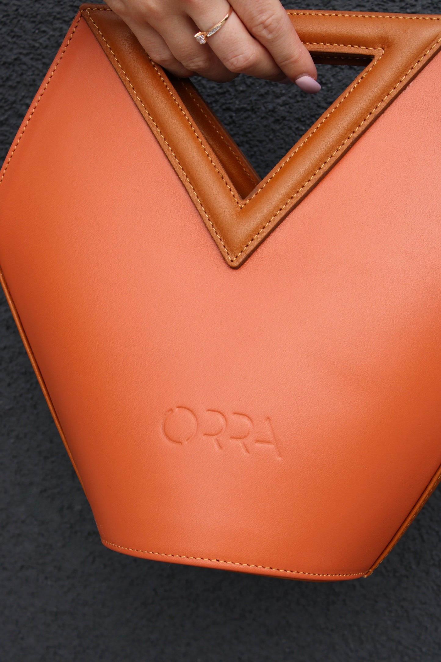 Antonia Terracotta Leather Handbag