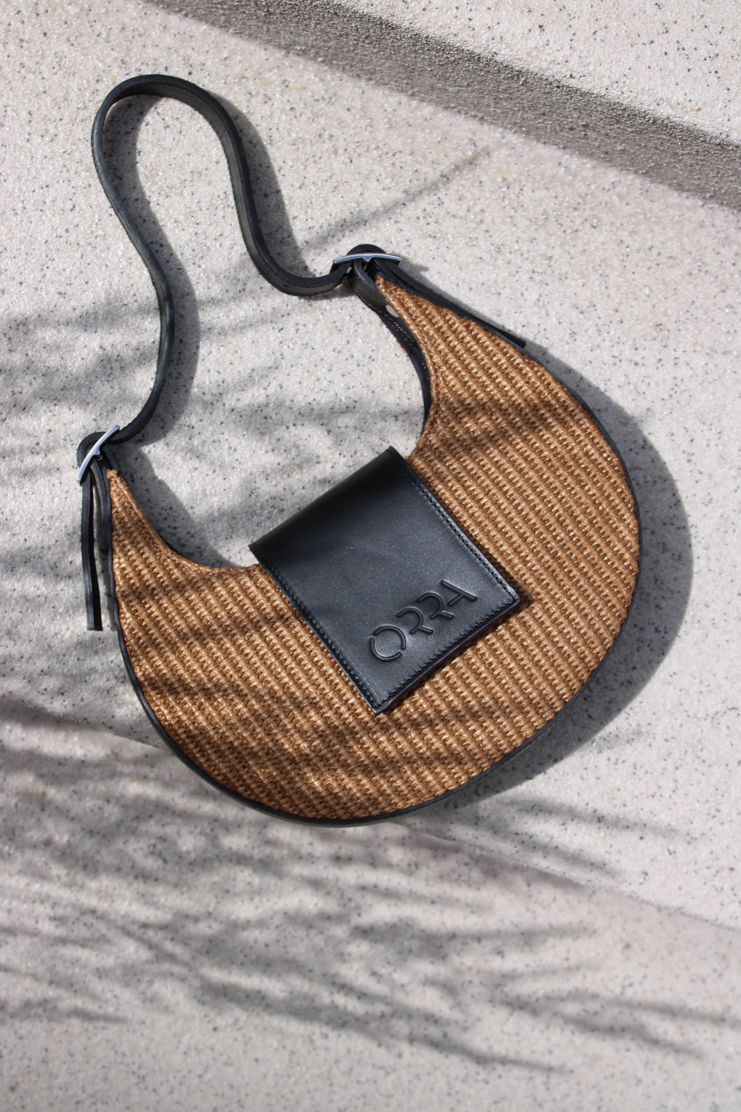 Apopsis Raffia Brown Handbag