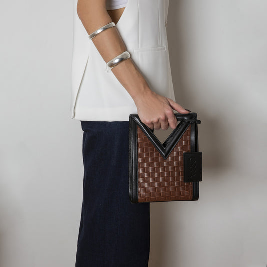 Augusta Brown Leather Handbag