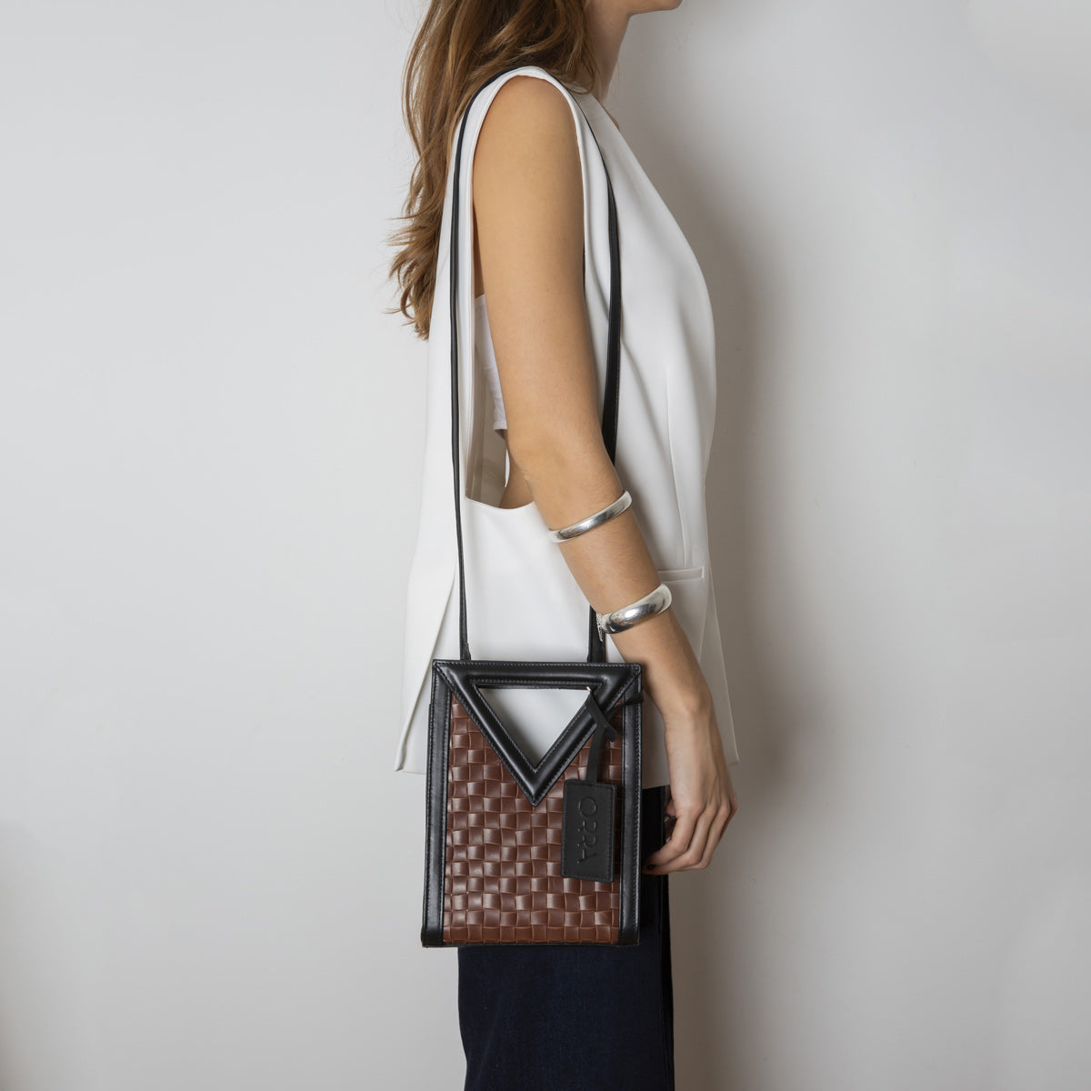 Augusta Brown Leather Handbag