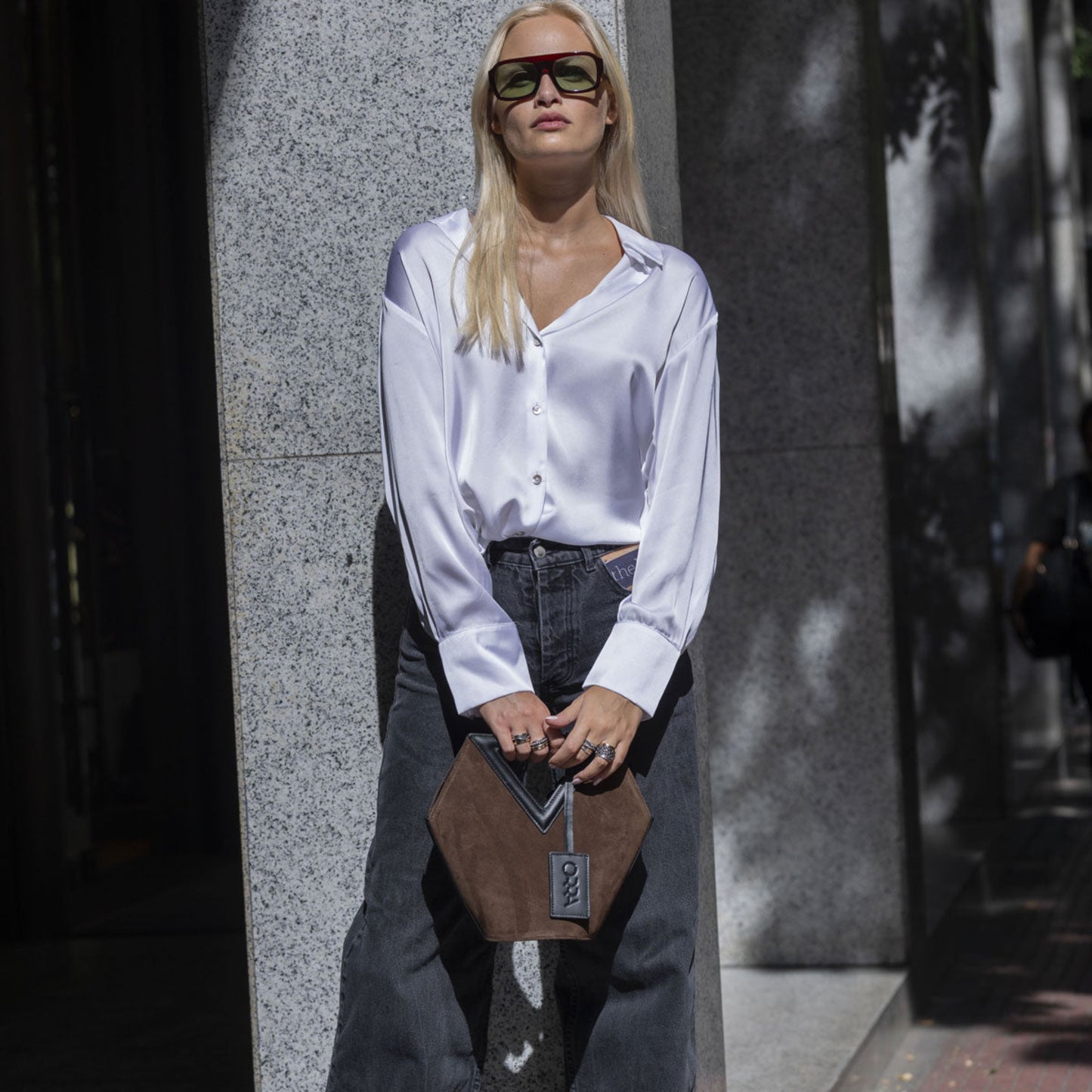 Antonia Brown Suede Handbag