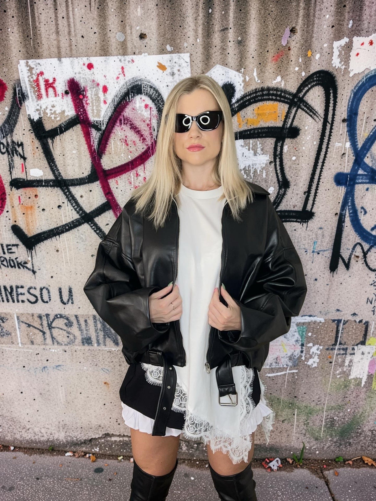 Black Eco Leather Jacket
