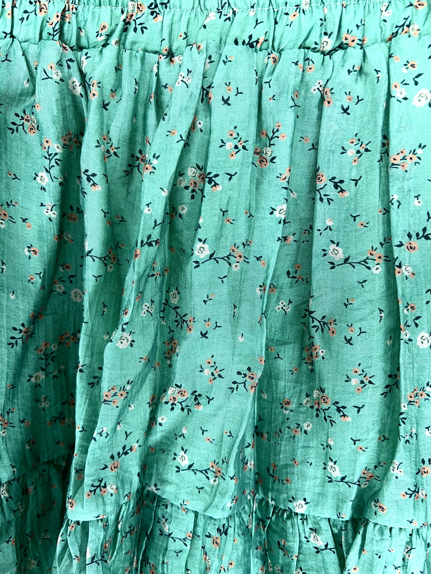 Green Floral Two-Piece Set