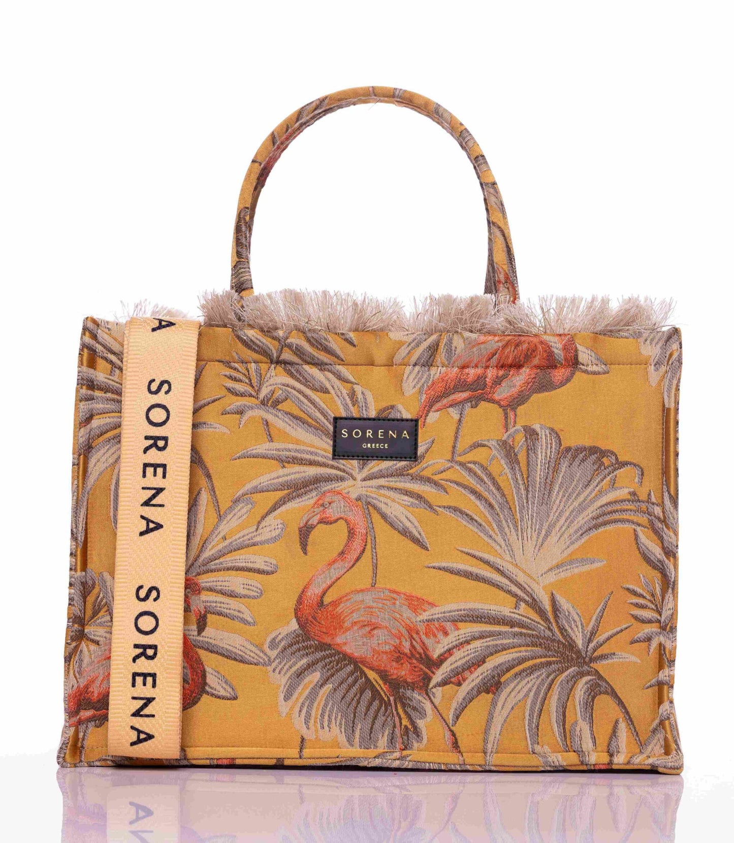 Isla Yellow Tote Handbag