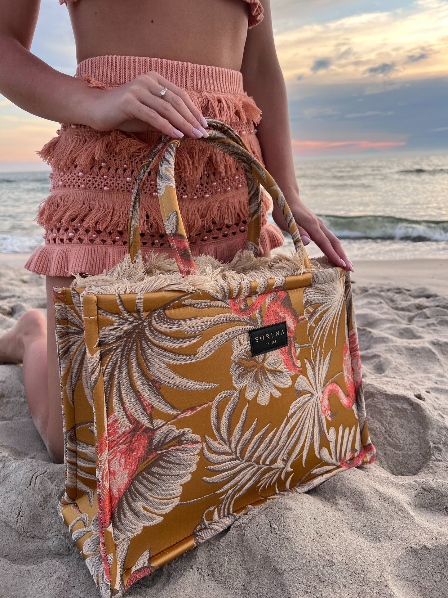 Isla Yellow Tote Handbag