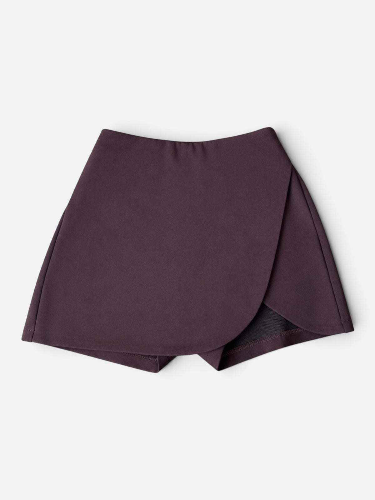 Brown Skirt with Back Shorts